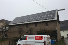 PV Anlage Heckert Solar 13 kWp Wellblech